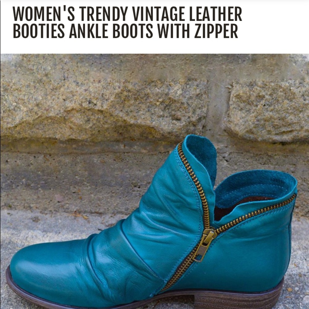Leather ankle boots